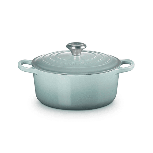 Image showing the Cast Iron Round Casserole, 24cm, Sea Salt product.
