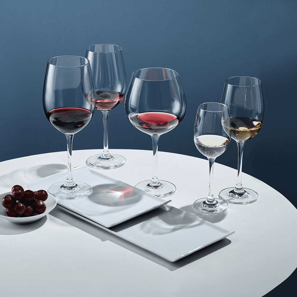 Classico Set of 6 Burgundy Wine Glasses, 409ml, Clear
