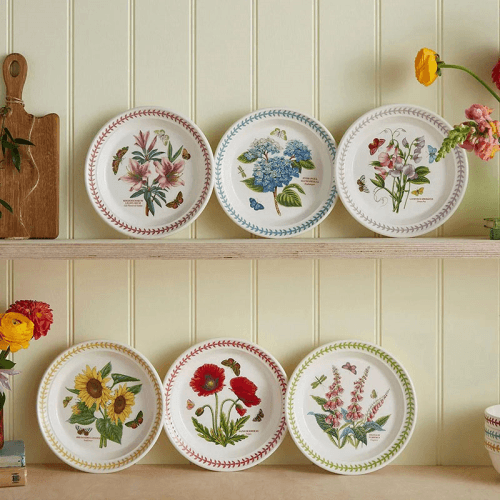 Image showing the Botanic Garden Meadow Set of 6 Salad Plates, D21.5cm, Multi product.