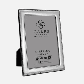 Image showing the Photo Frame, Portland, Bead Stirling Silver, 8x6" product.