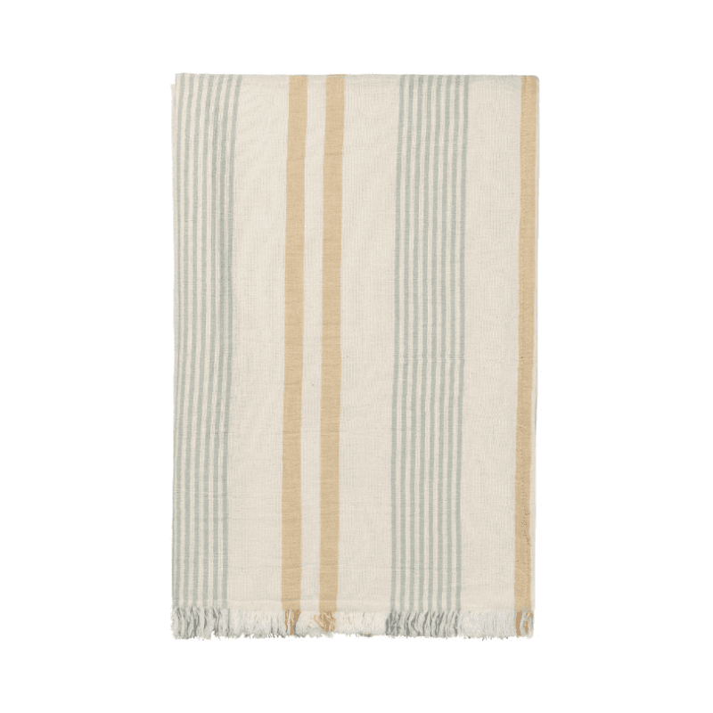Iris Throw, H215cm x W130cm, Yellow/Green