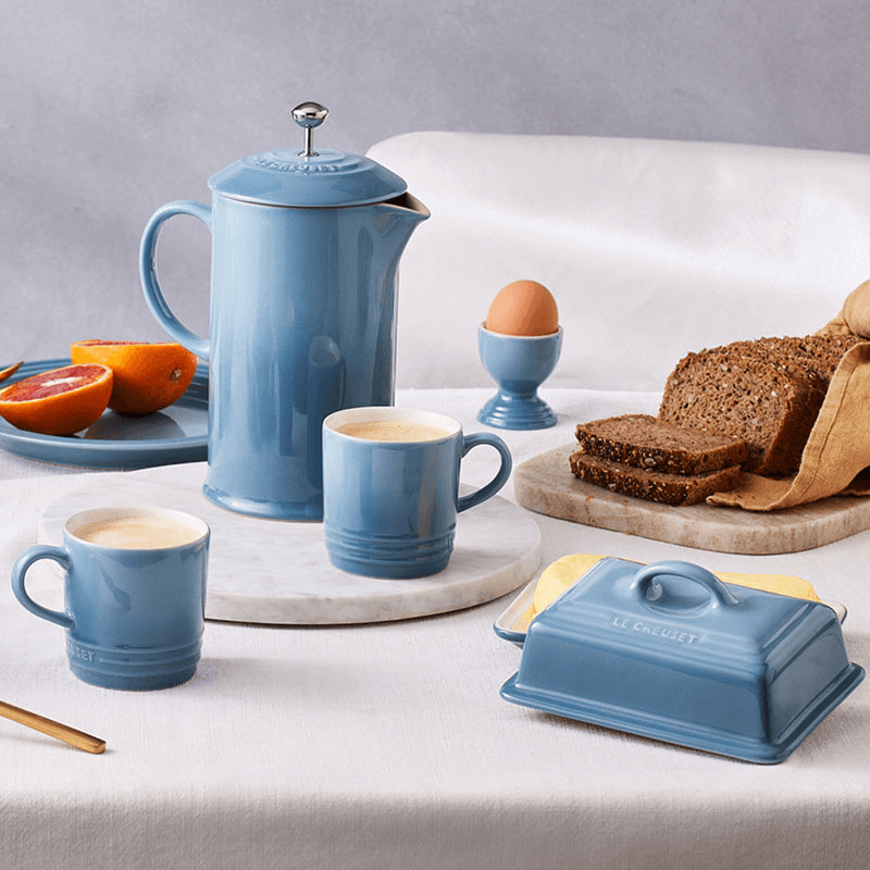 Stoneware Cafetiere, 1L, Chambray