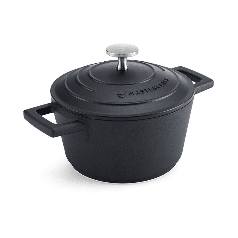 Cast Aluminium Casserole Dish, 1.4L, Black