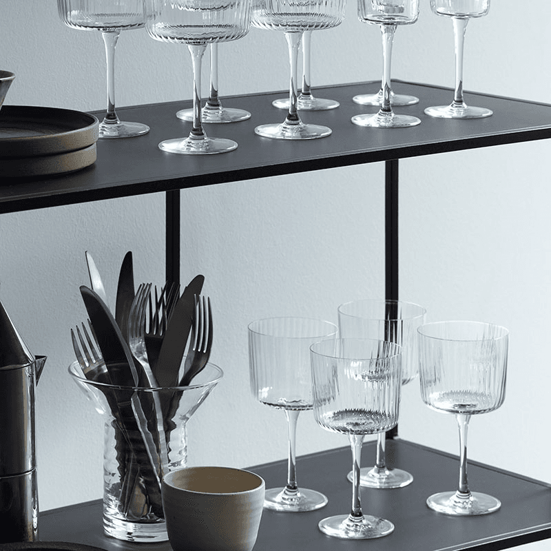 Gio Line Set of 4 Wine Glasses, 250ml, Clear