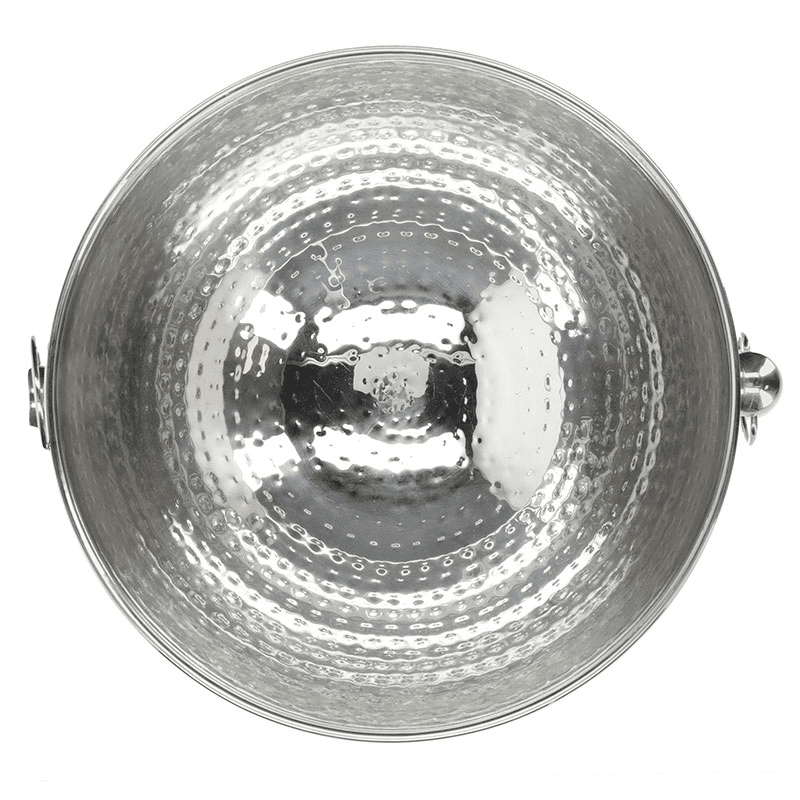 Champagne Bowl, 37 x 25cm, Hammered Stainless Steel