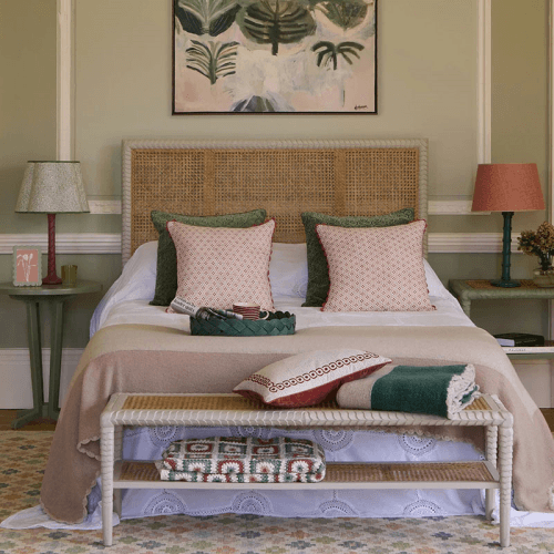 Finestra Print Cushion, 50 x 50cm, Pink