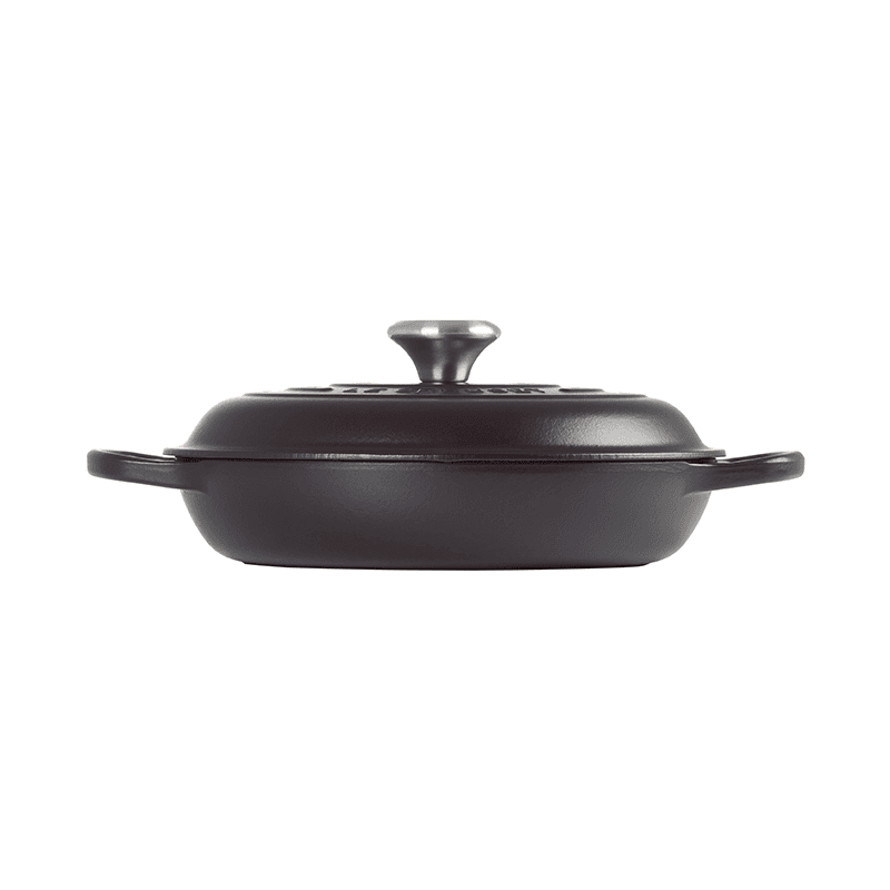 Signature Cast Iron Shallow casserole, 30cm - 3.2 litre, Satin Black