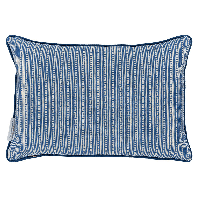 Angelica Cushion, 35 x 50cm, Navy