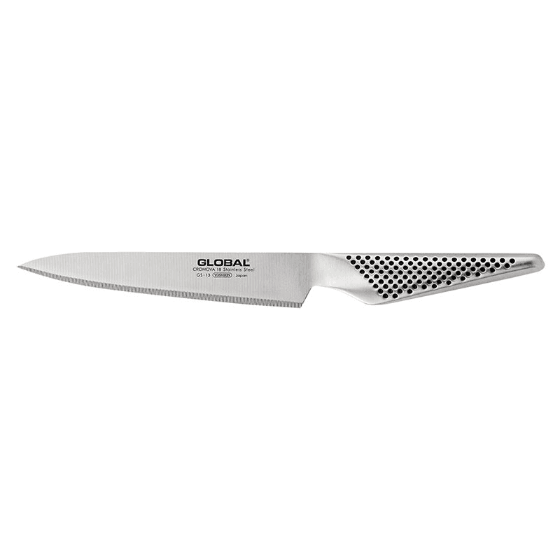 GS Series Serrated utility knife, 15cm, Stainless Steel