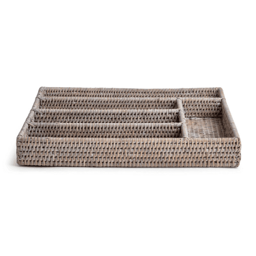 Image showing the Ashcroft Cutlery Tray, Rattan product.
