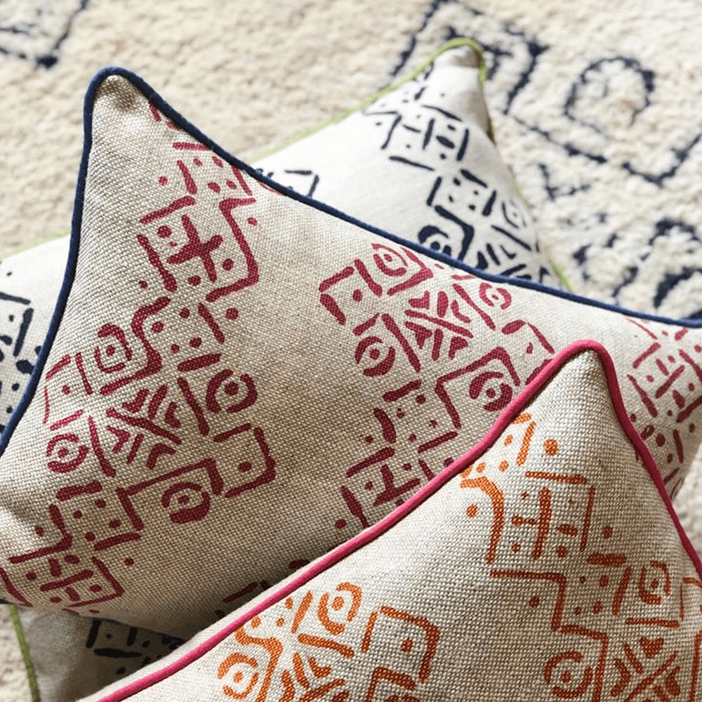 Mali Cushion, 35 x 50cm, Ruby