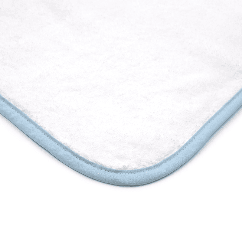 Georgina Straight Pair of Hand Towels, Powder Blue