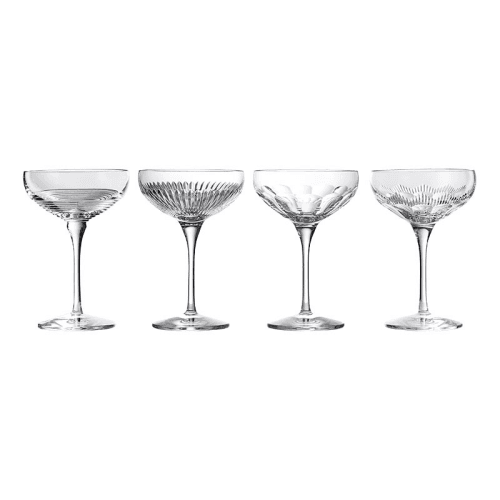Image showing the Mixology Set of 4 Coupe Glasses, 280ml, Clear product.