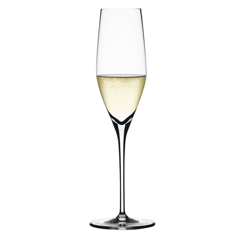 Authentis Set of 4 Champagne Flutes, 190ml, Clear