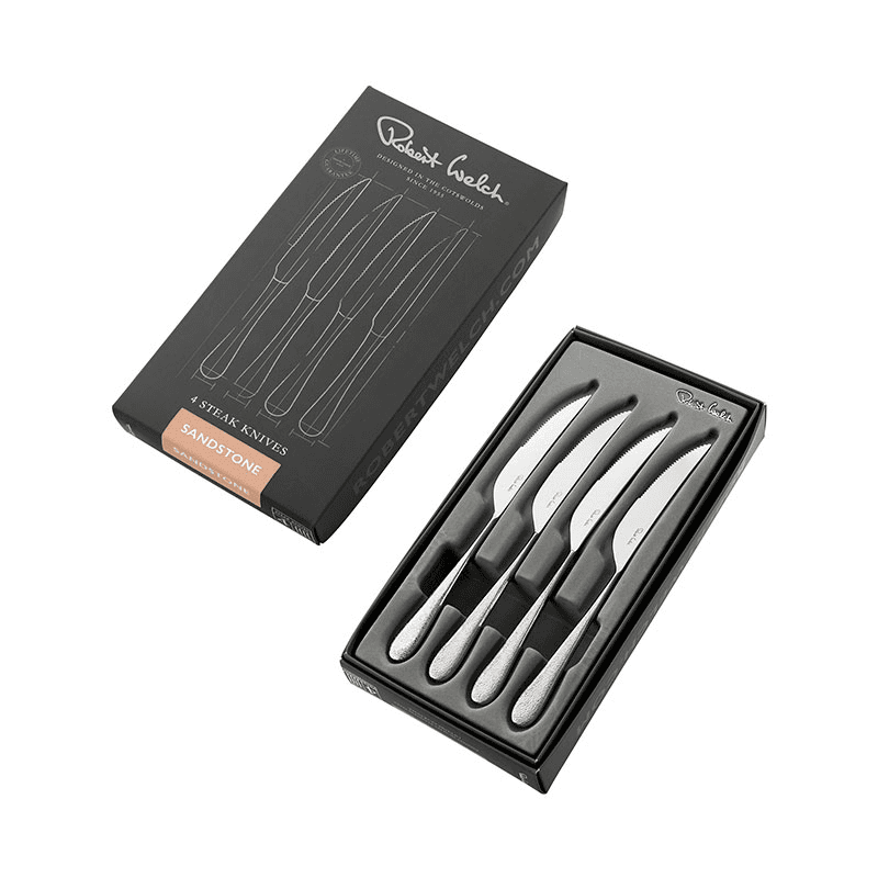 Sandstone Set of 4 Steak Knifes, L24cm, Stainless Steel