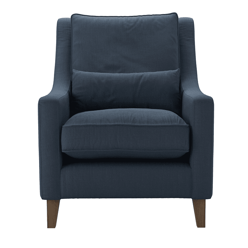 High Back Iggy Armchair, H101cm x W78cm x D97cm, Midnight Blue