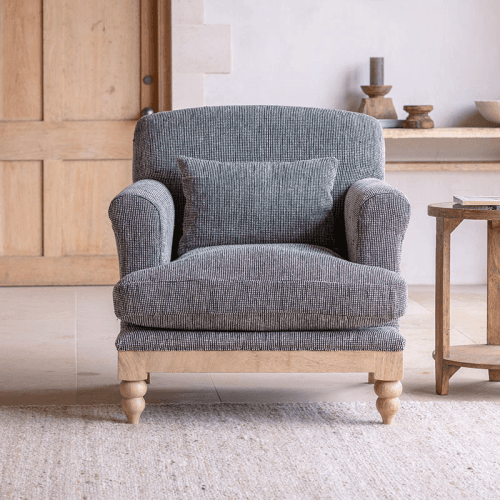 Image showing the Maganda Cotton Armchair, Charcoal product.