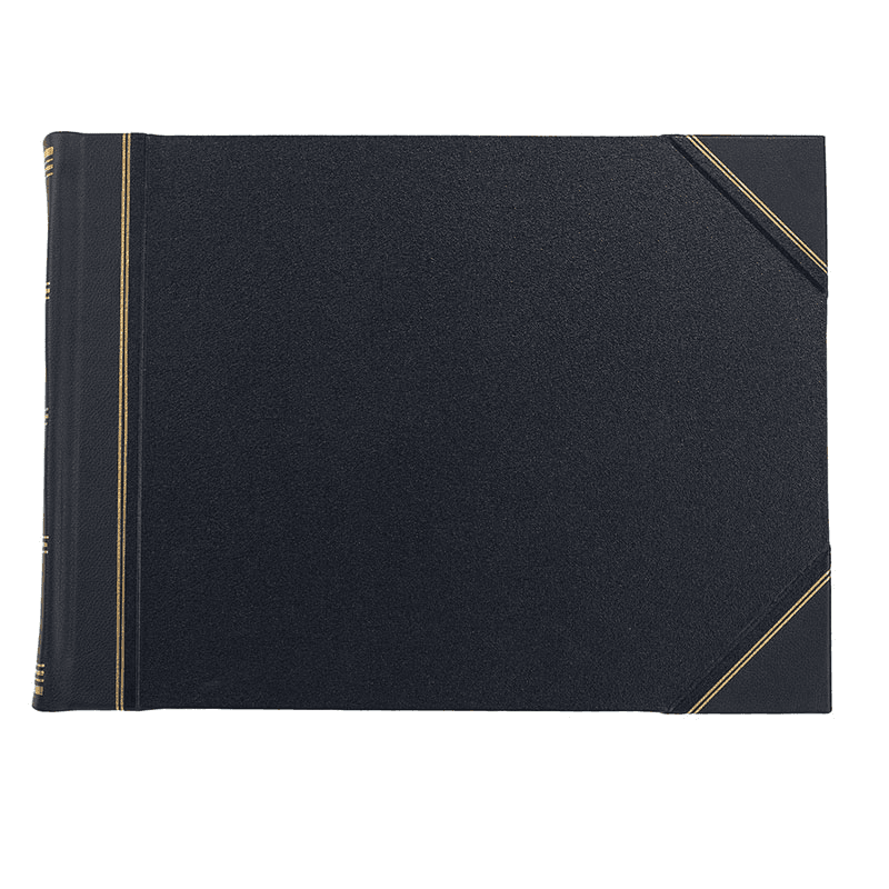 Original Landscape Card Photo Album, 30.5 x 42cm, Navy