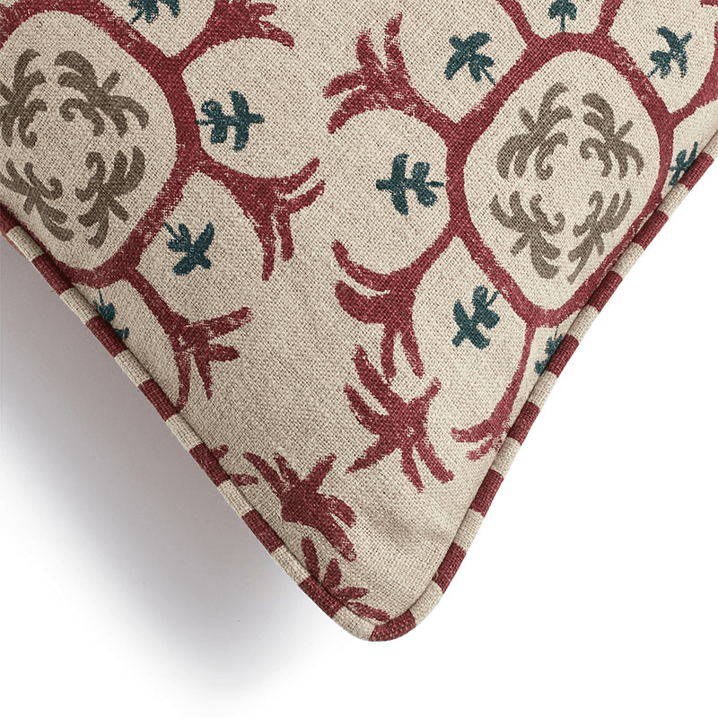 Odonata Cushion Cover, 51 x 51cm, Red Madder