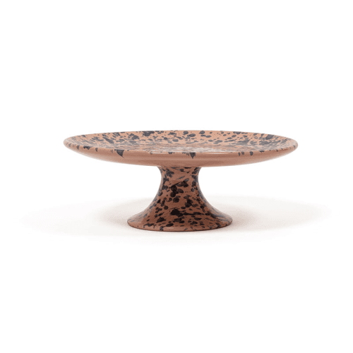 Image showing the Splatter Cake Stand, D26cm, Blue and Pink product.