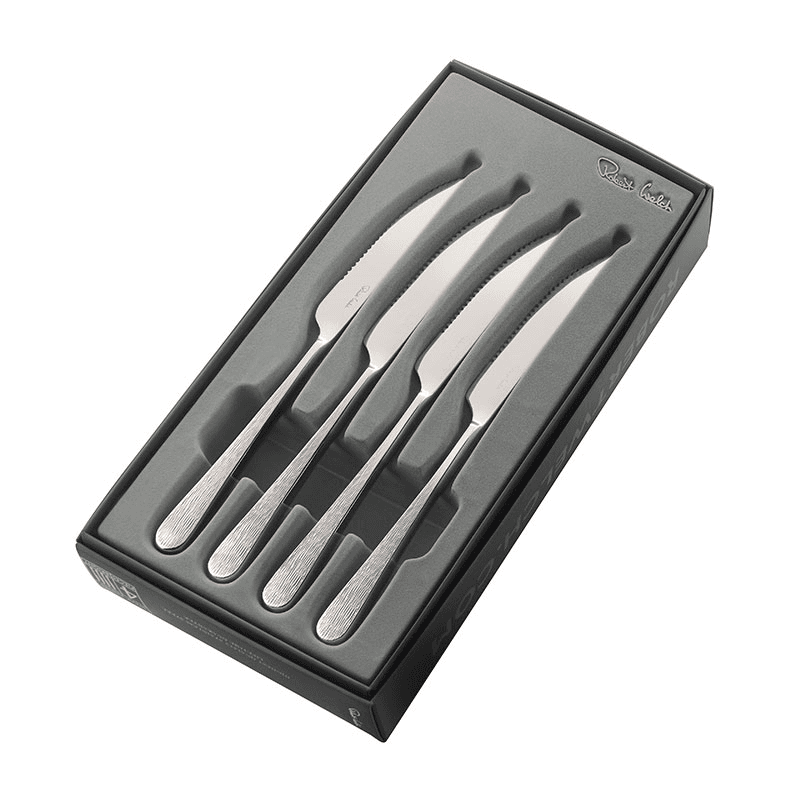 Skye Set of 4 Steak Knifes, L23cm, Stainless Steel