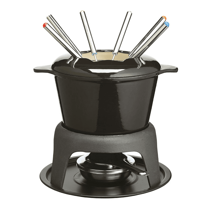 Fondue set, black
