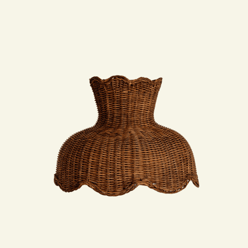 Image showing the Anar Rattan Pendant Shade, Teak product.