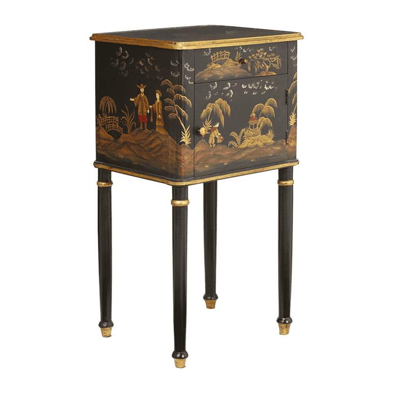 Xin Bedside table, W45 x D37 x H80cm, Black