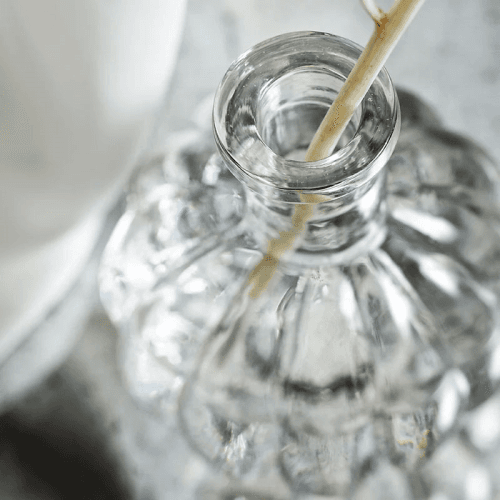Image showing the Vase, Ribbed, Glass, H11cm product.