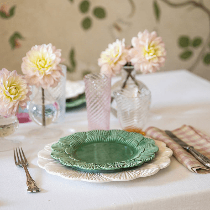 Laguna Shell Set of 4 Side Plates, H 3cm, W 22cm, D 22cm, Green