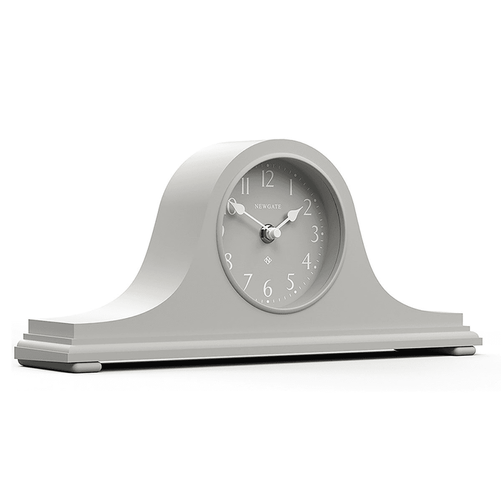 Time Machine Mantel clock, H16 x W37 x D8cm, Grey