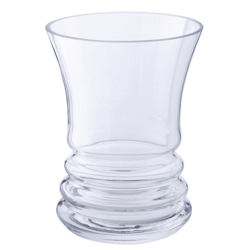 Image showing the Wibble Wide vase, H18cm, Clear product.
