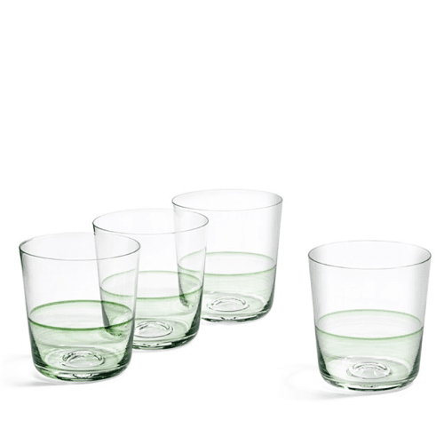 Image showing the 1815 Glass Set of 4 Tumblers, 350ml, Green product.