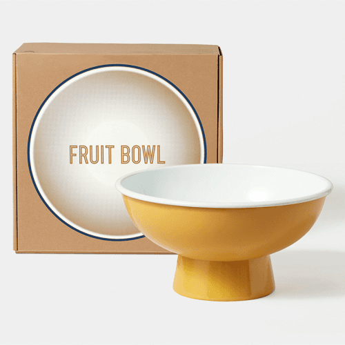 Image showing the Fruit Bowl, Mustard Yellow product.