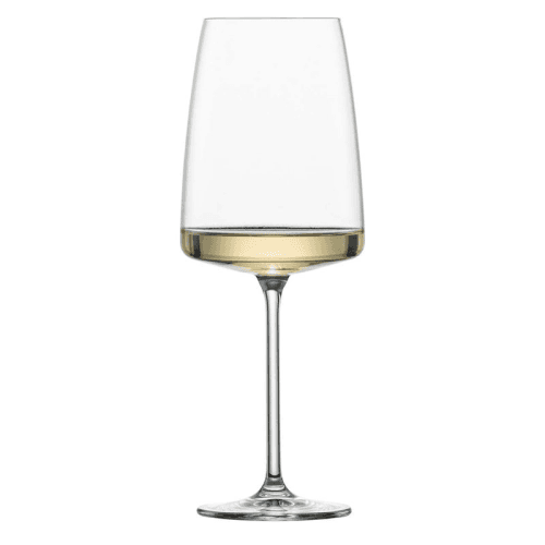 Image showing the Vivid Senses Set of 2 Crystal All Round Wine Glasses, 535ml, Clear product.