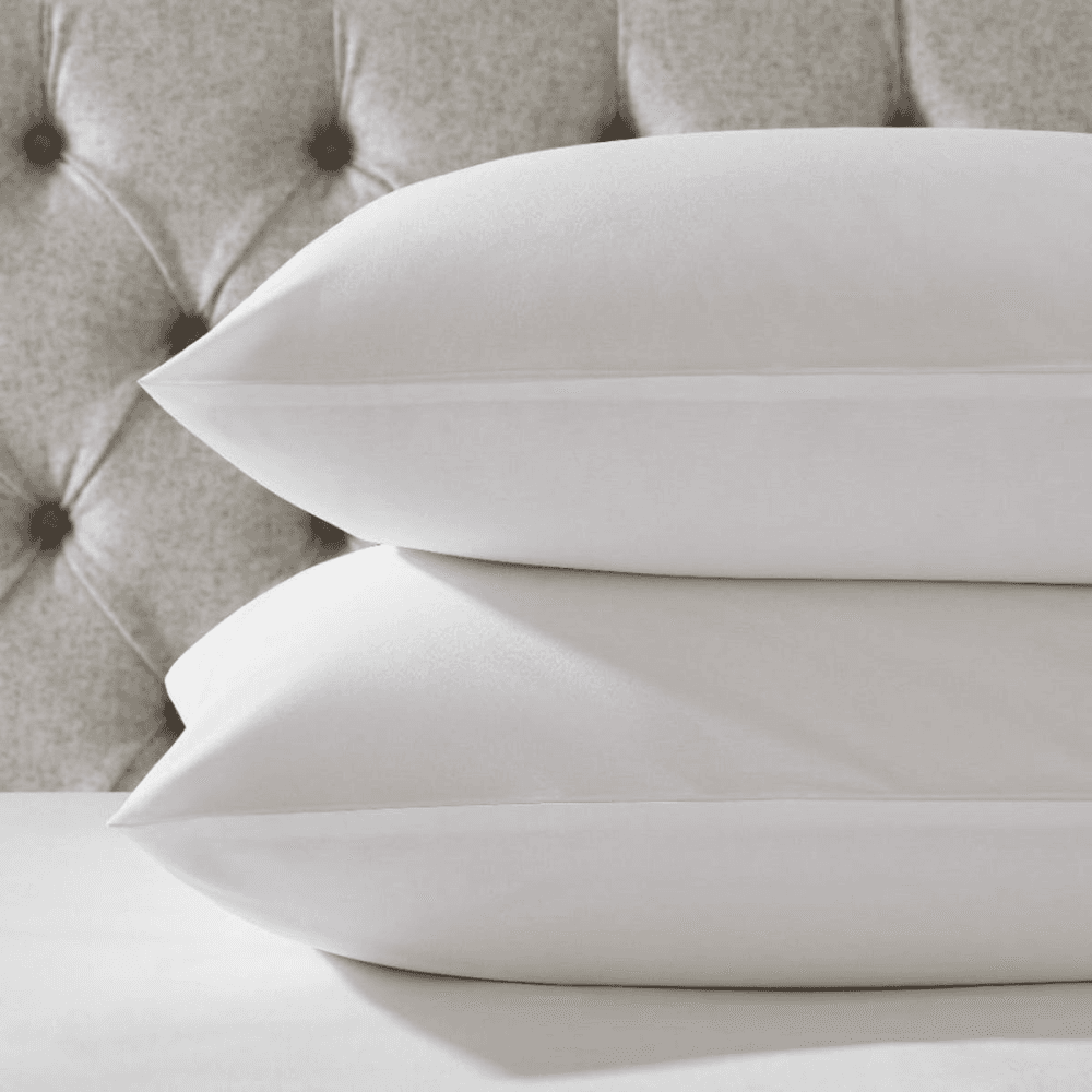 Essentials - 200 Thread Count Egyptian Cotton Standard pillowcase, 50 x 75cm, White