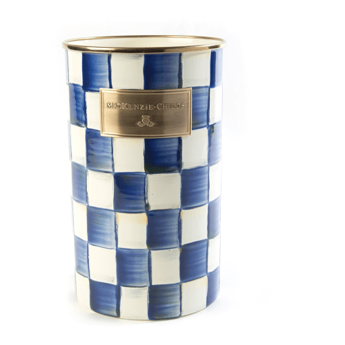 Image showing the Royal Check Utensil holder, 13cm, Blue & White product.
