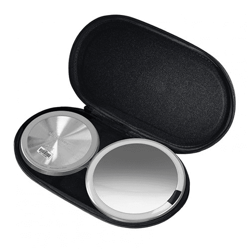 Mini sensor mirror, H29.8 x W14.5cm, Brushed Steel
