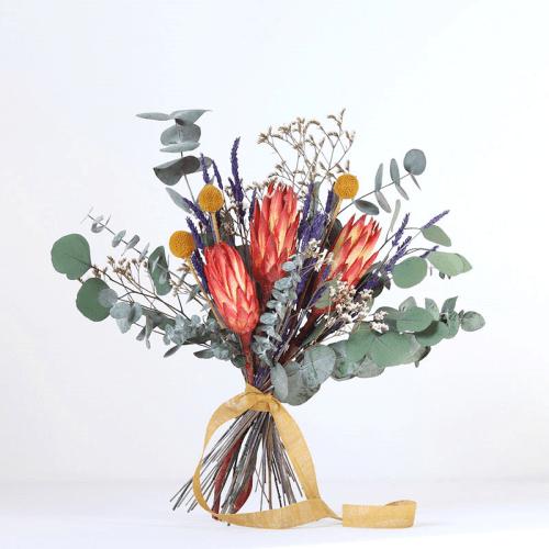 Image showing the Colour Pop Medium hand-tied bouquet, H42-48cm, Verbena product.
