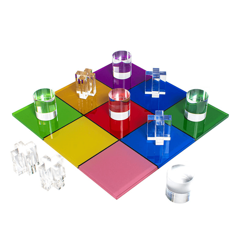 Rainbow Tic Tac Toe, L25.5 x W25.5cm, Multi