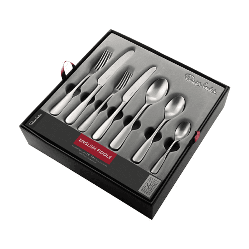 Image showing the Fiddle Vintage 56 Piece Cutlery Set, Stainless Steel product.