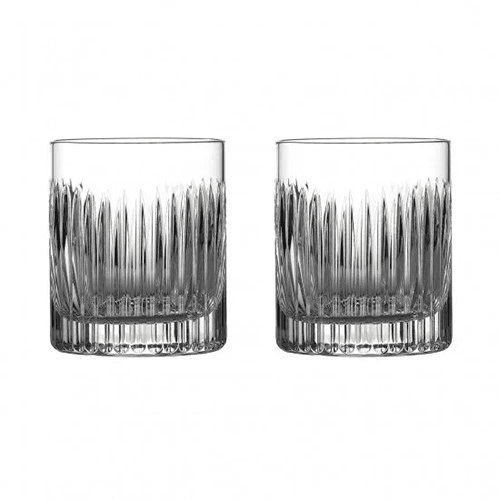 Image showing the Connoisseur Aras Pair of Whiskey Glasses, 350ml, Clear product.