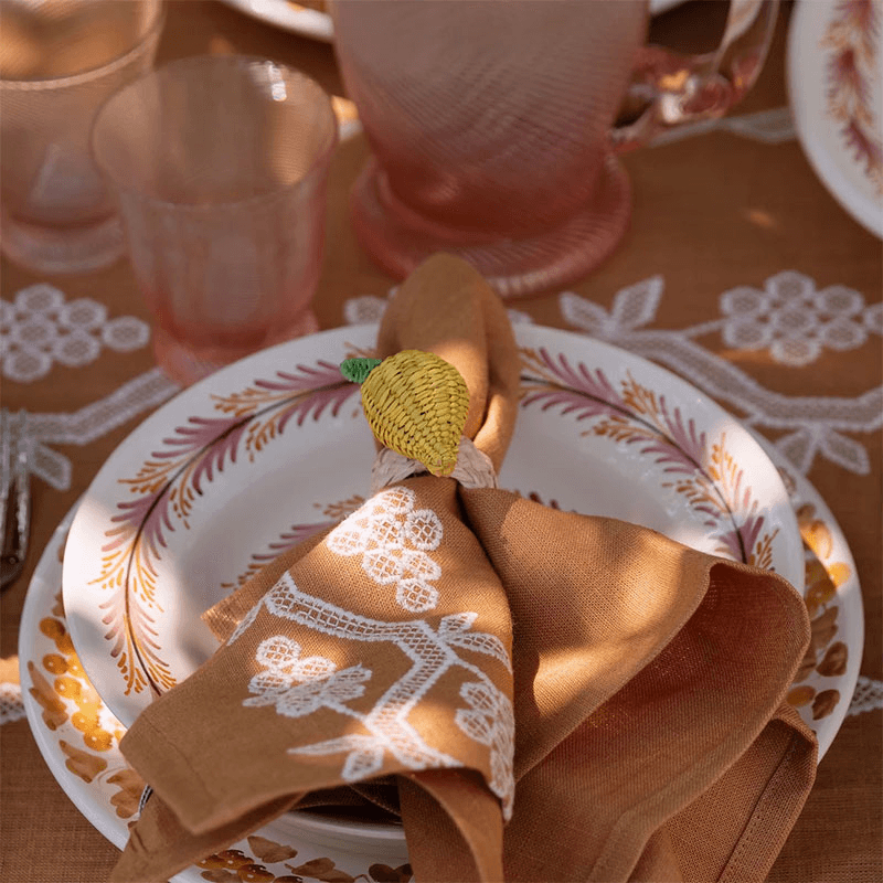 Lemon Set of 4 Napkin Rings