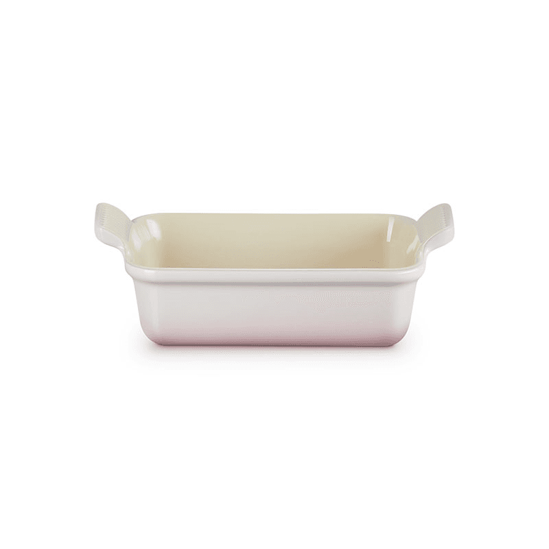 Stoneware Heritage Rectangular Dish, 19cm, Shell Pink