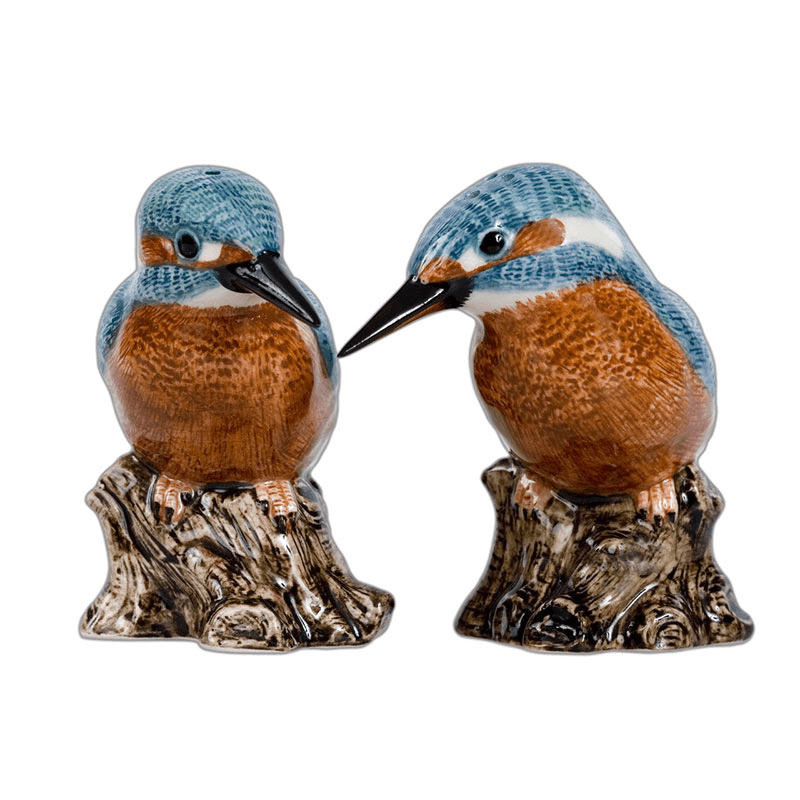Kingfisher Salt & Pepper Shakers, H9cm, Blue