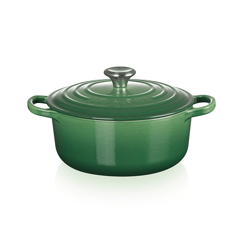 Signature Cast Iron Round Casserole, 24cm, Bamboo