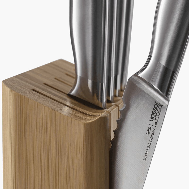 Elevate 5 Piece Knife Block, Bamboo