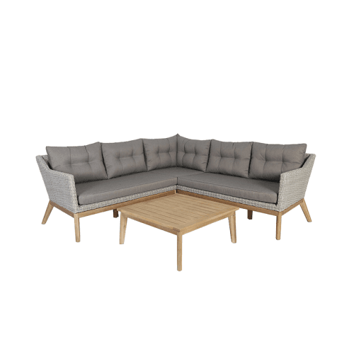 Image showing the Larissa Corner Set, Light Kubu Grey product.
