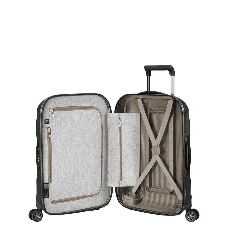 C-Lite Cabin Suitcase, H55 x L40 x W20cm, Black