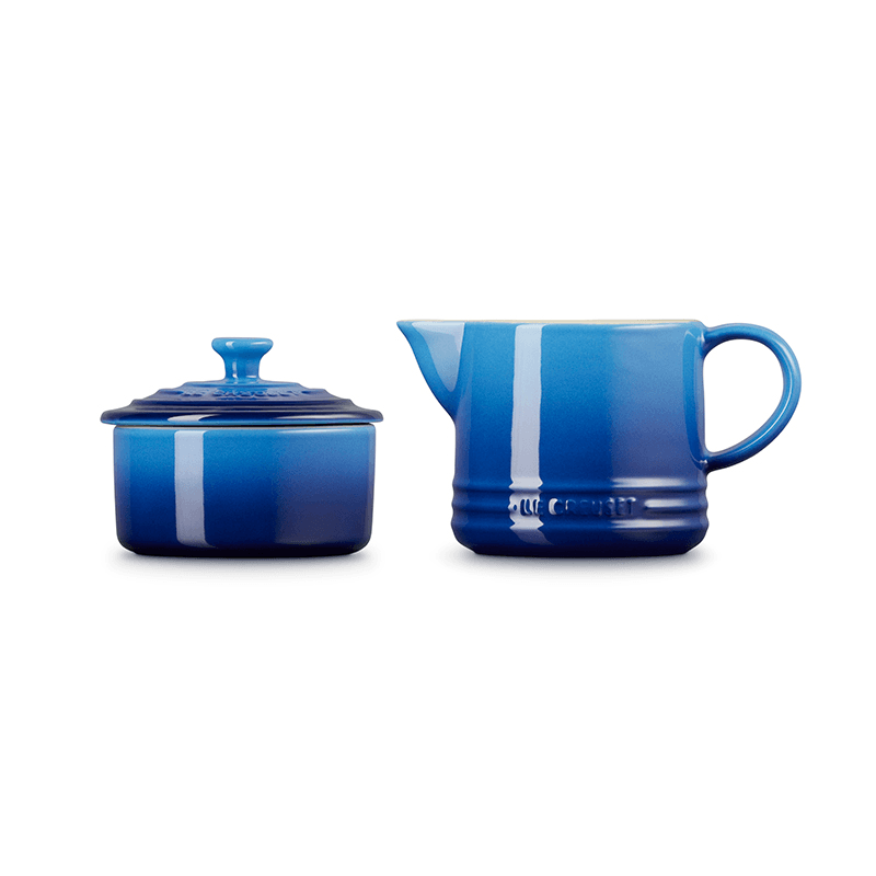 Stoneware Milk & Sugar Set, Azure